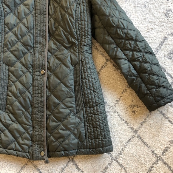 Olive Quilted Jacket - Picture 4 of 8